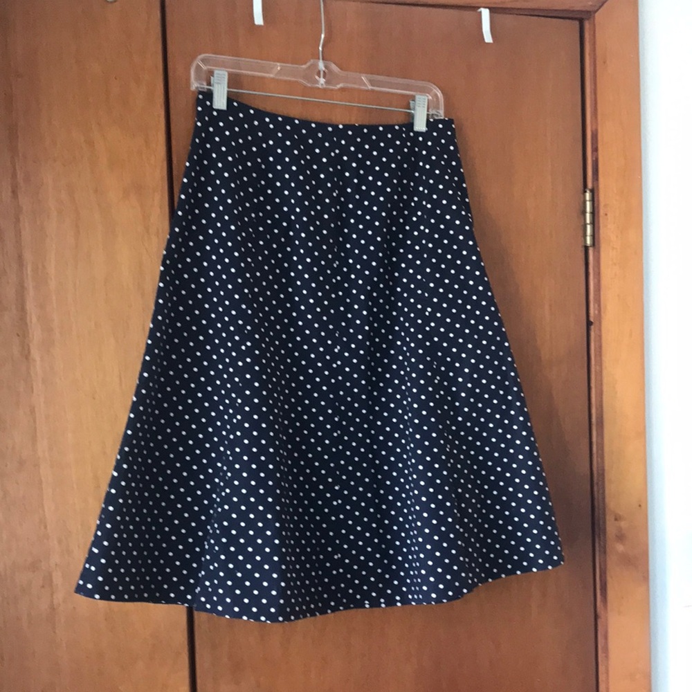Blue Midi A-Line Skirt for Casual Occasions